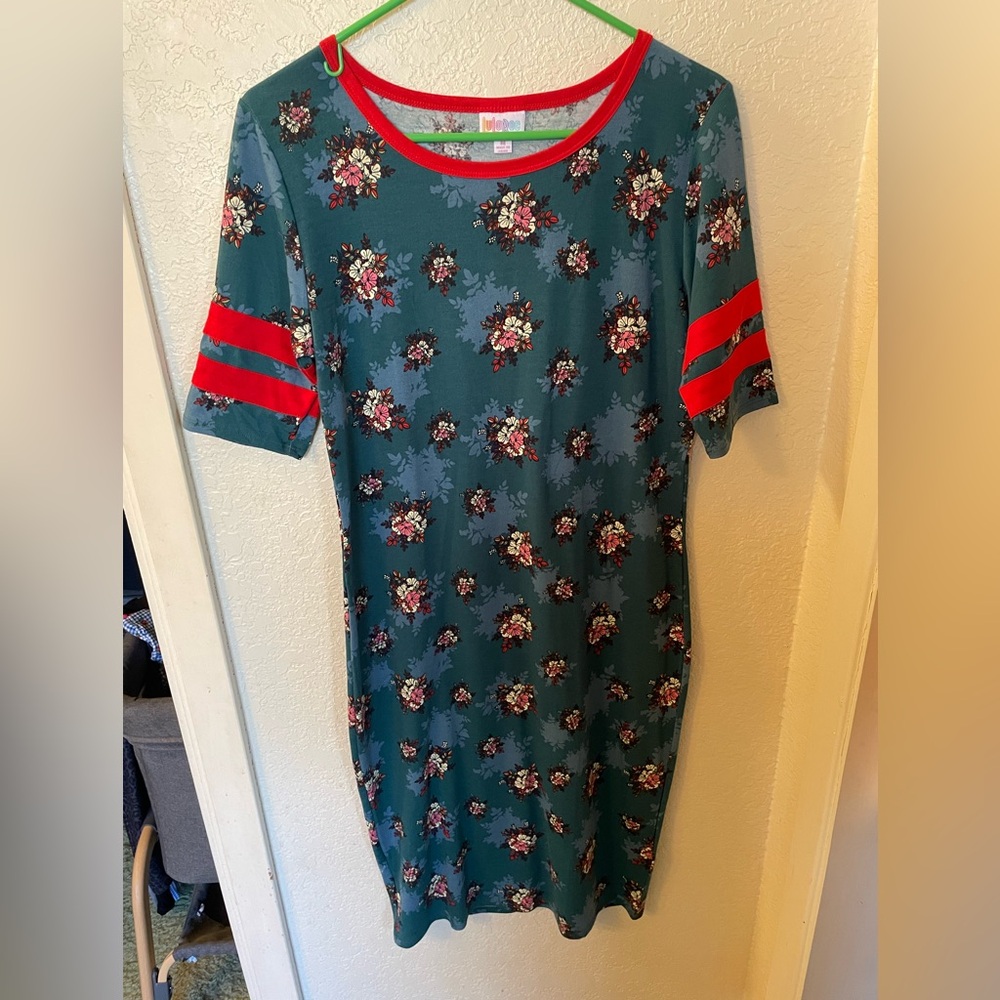 Size M LuLaRoe Julia dress